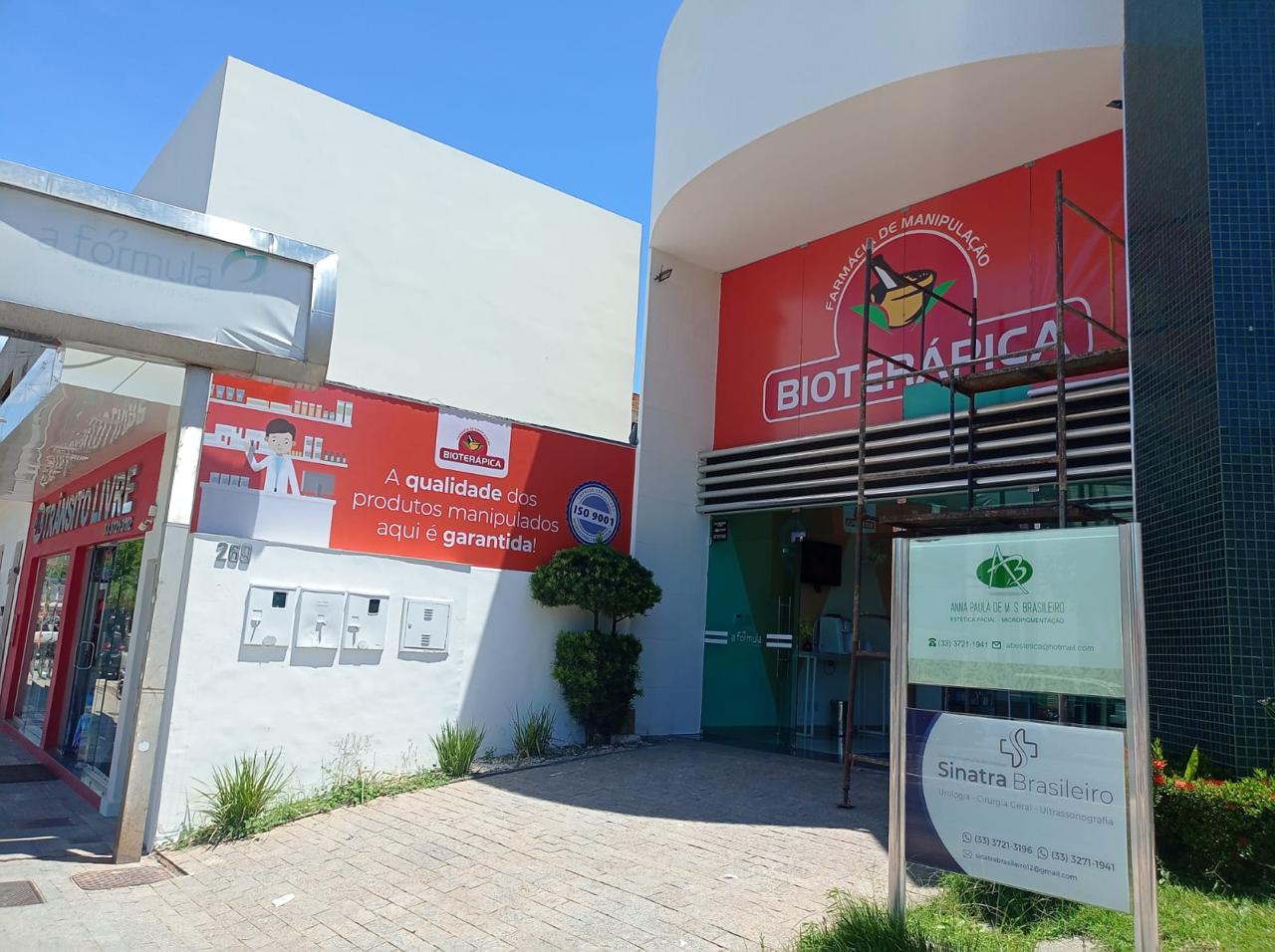 Fachada da Bioterápica Farmácia de Manipulação