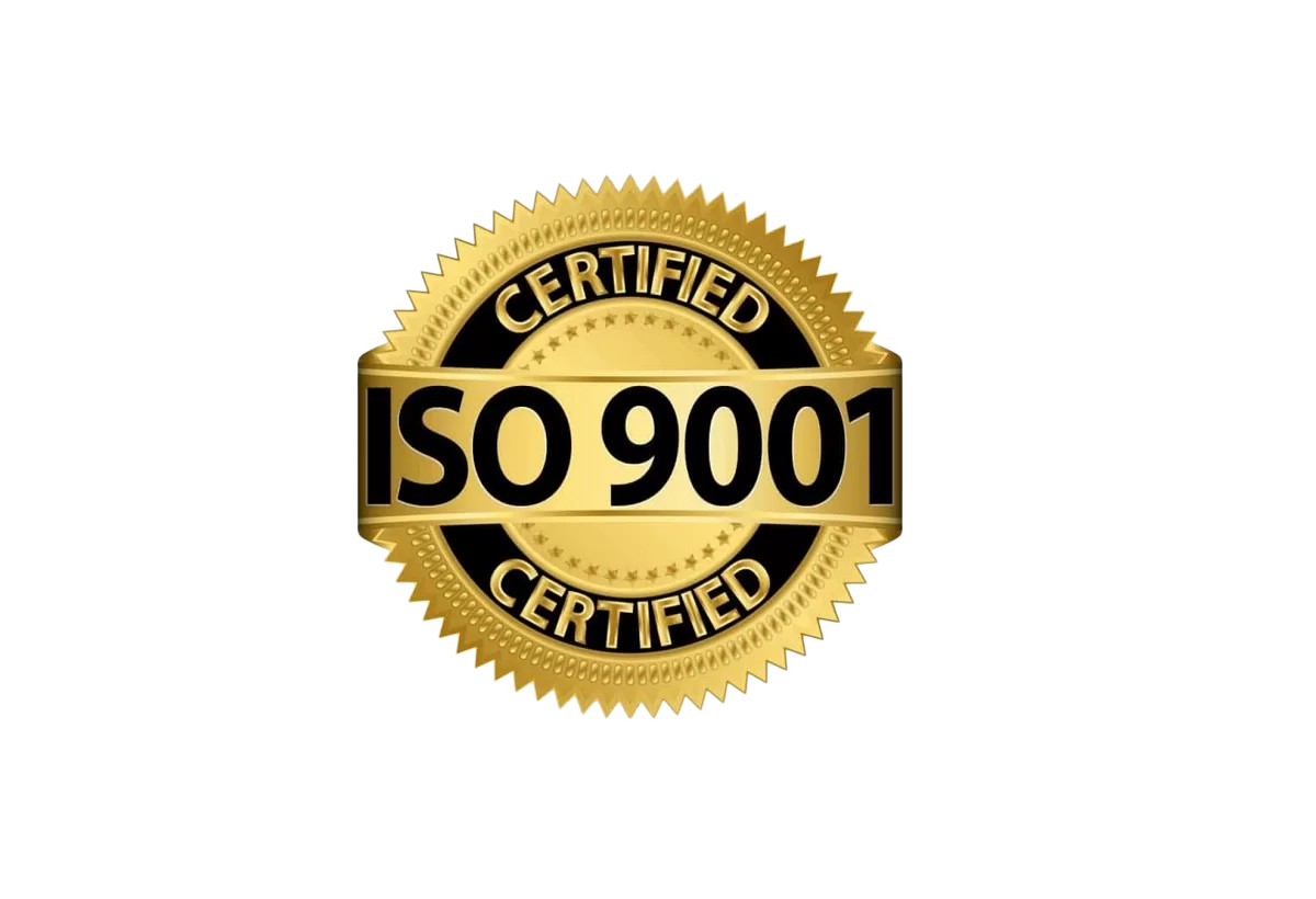 Selo de certificação ISO 9001 da Bioterápica